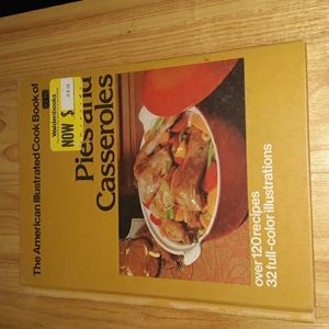 Vintage Pies and Casseroles 1972 hardcover cookbook